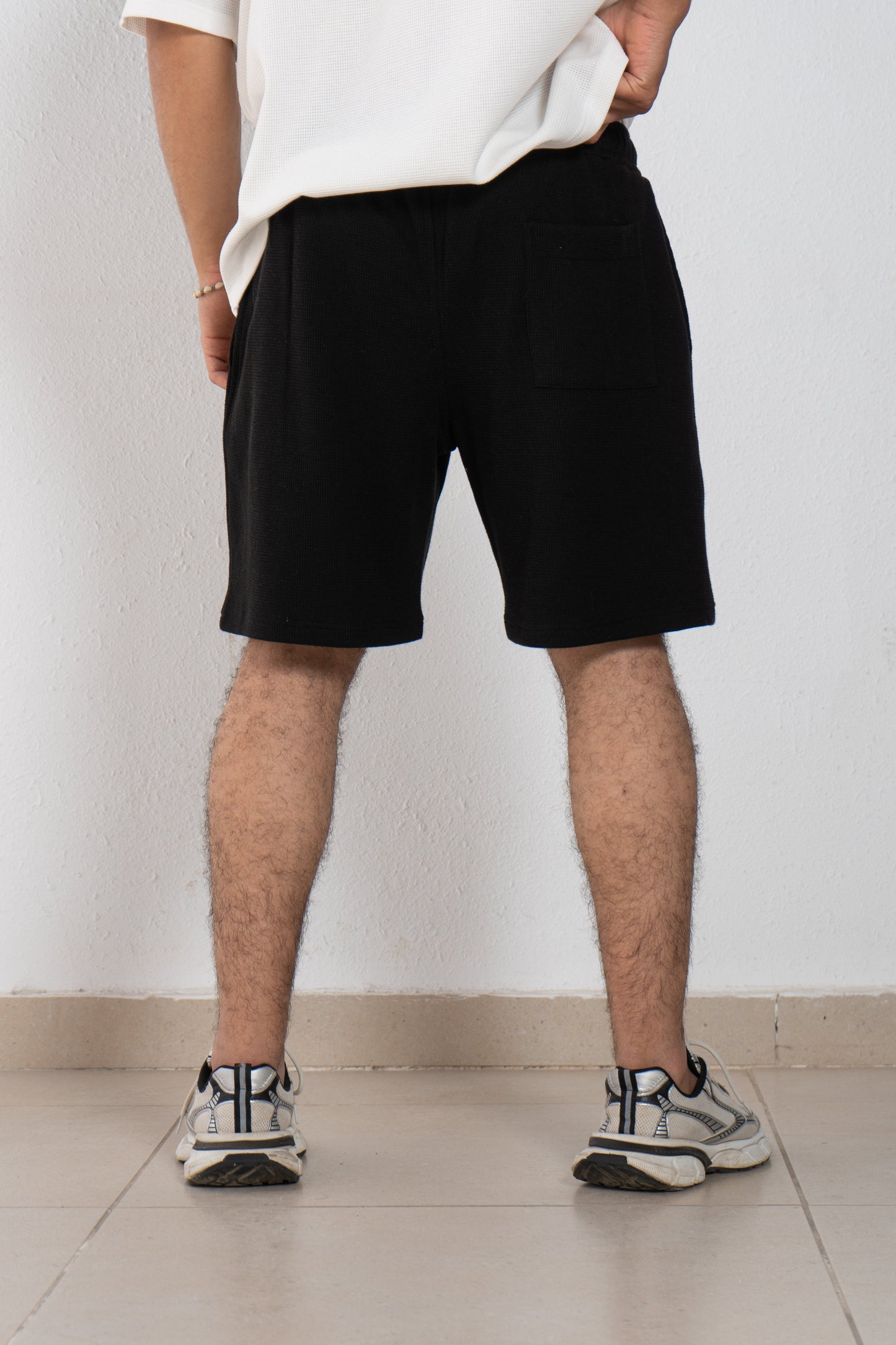 Cotton man shorts with elastic band