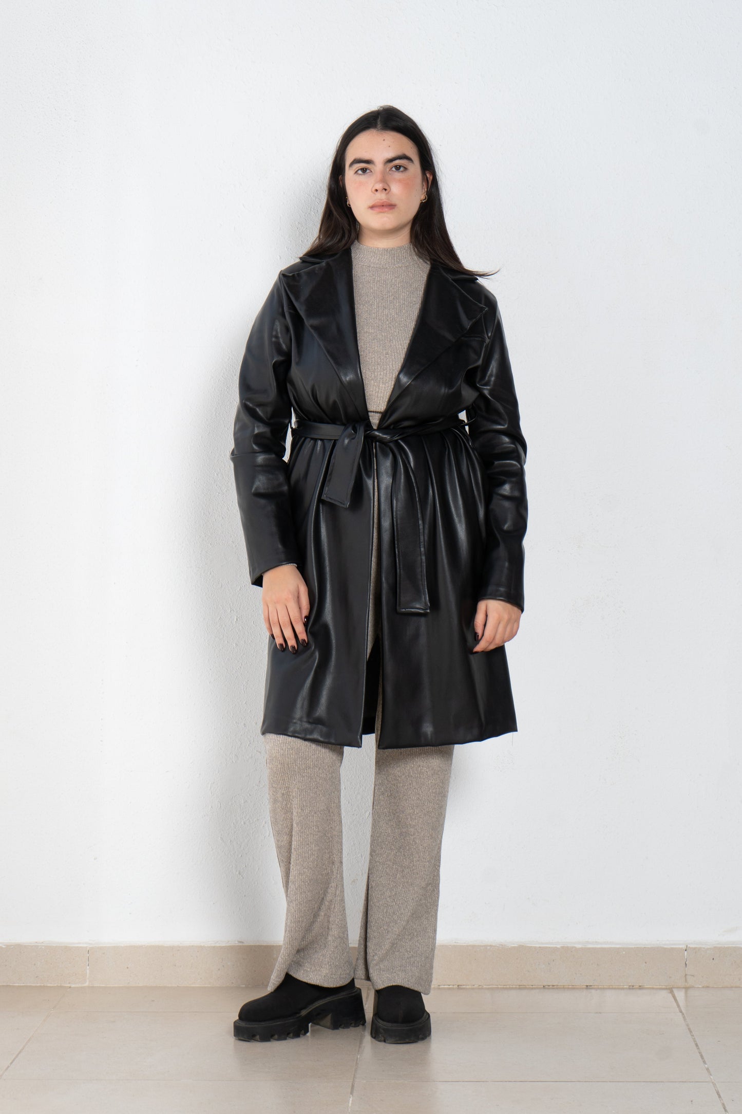 leather coat
