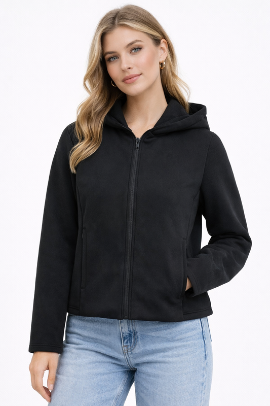 Hooded sports jacket
