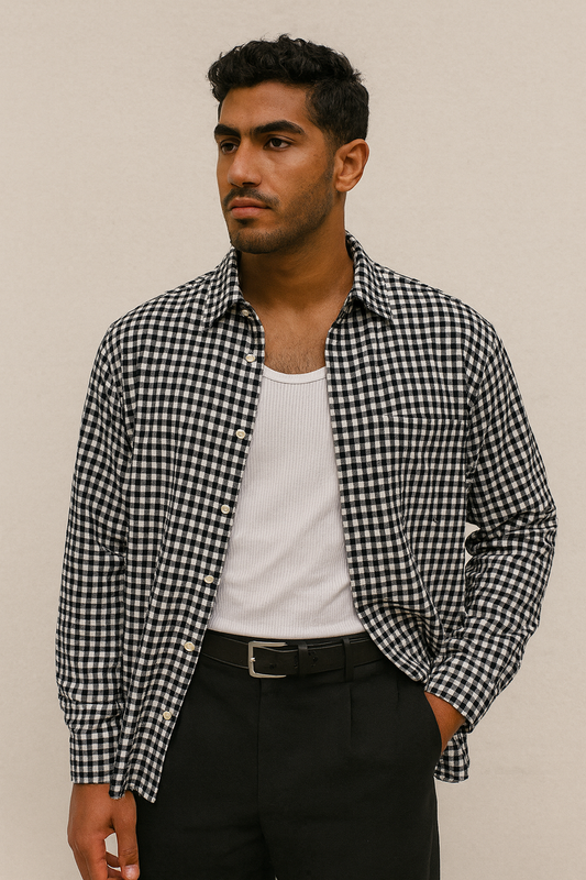 Plaid man shirt