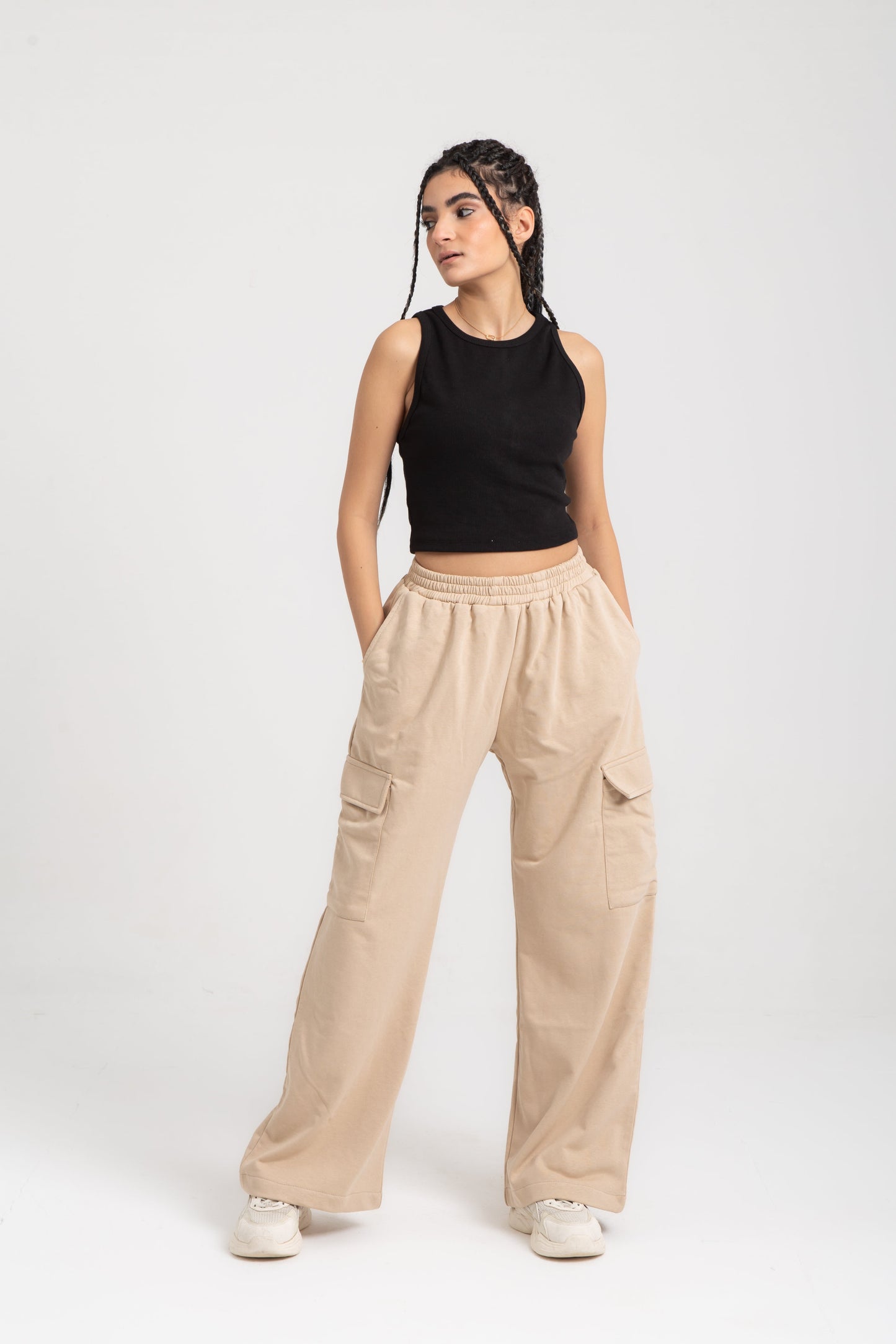 Basic cotton cropped top