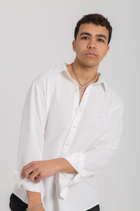 Long sleeves casual light cotton shirt