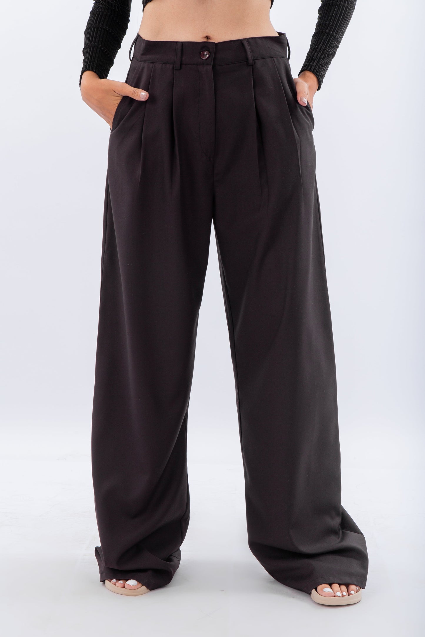 Pants With Front Pleats