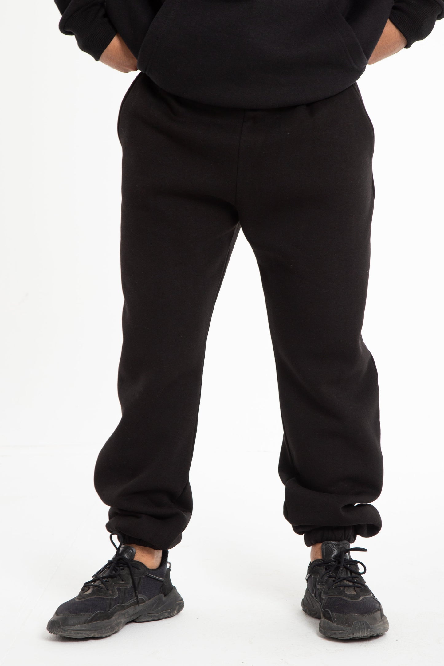 Basic Melton sweat pant with inside fleece