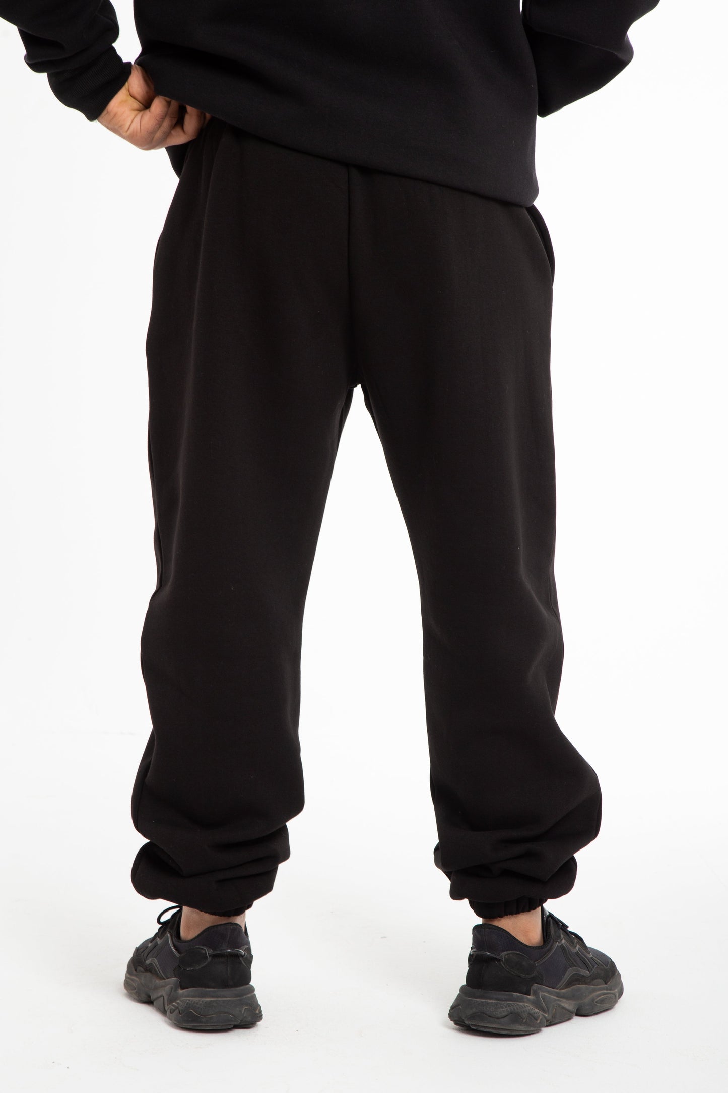 Basic Melton sweat pant with inside fleece