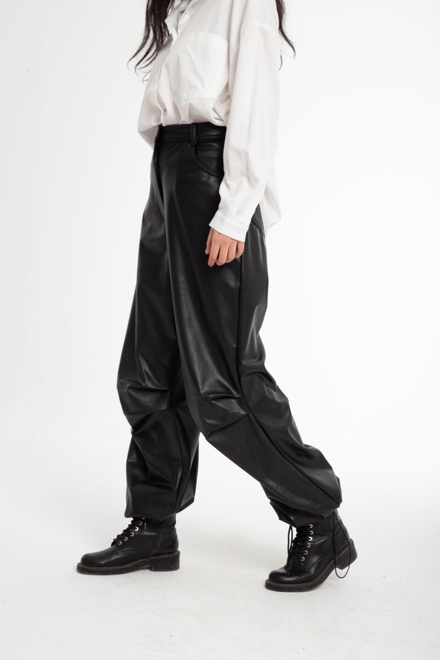 Parachute leather pants