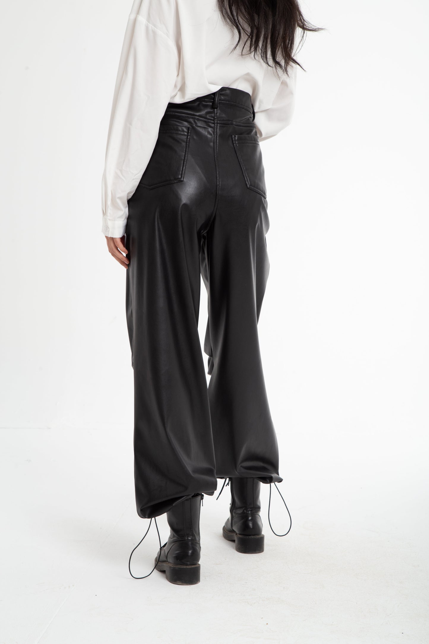 Parachute leather pants