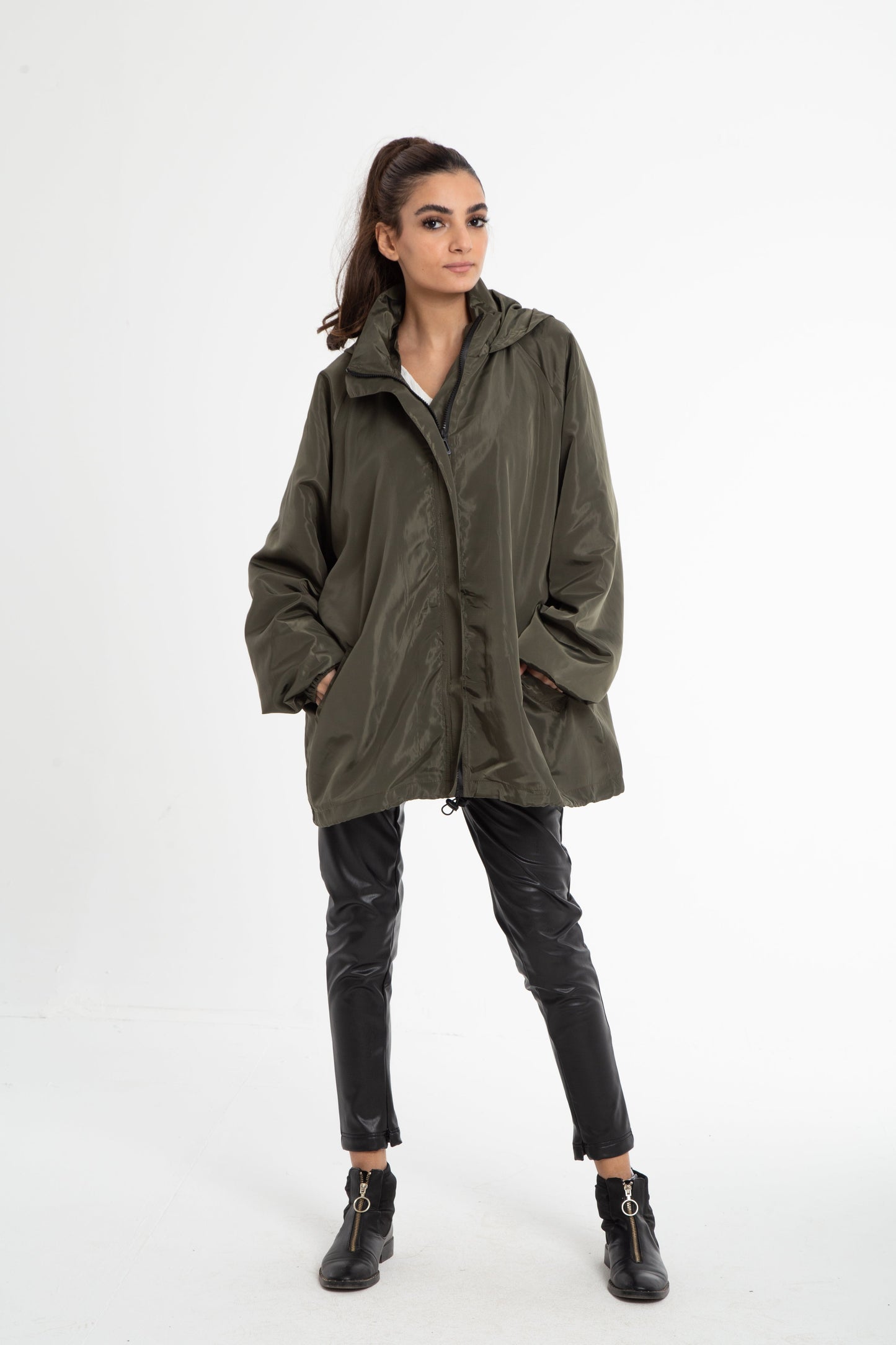 Oversized rain jacket