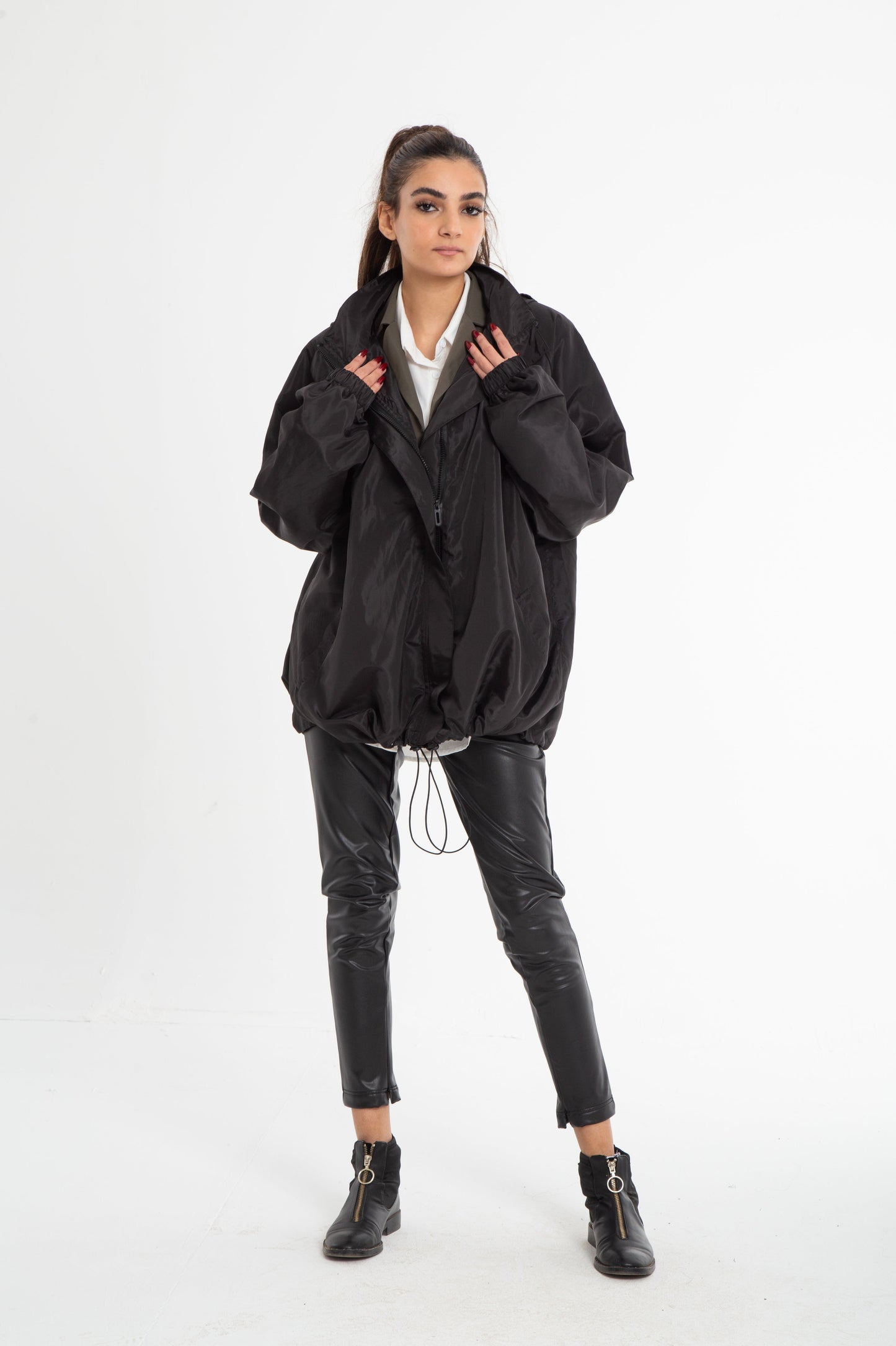 Oversized rain jacket