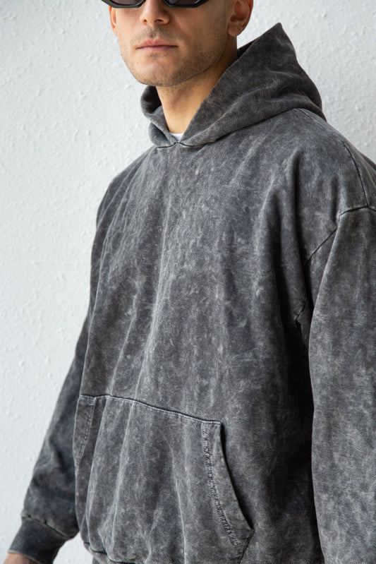 Basic washed hoodie