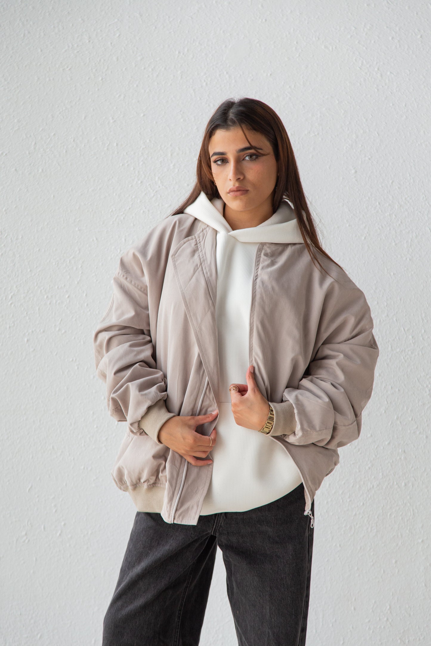 Oversized bomber jacket