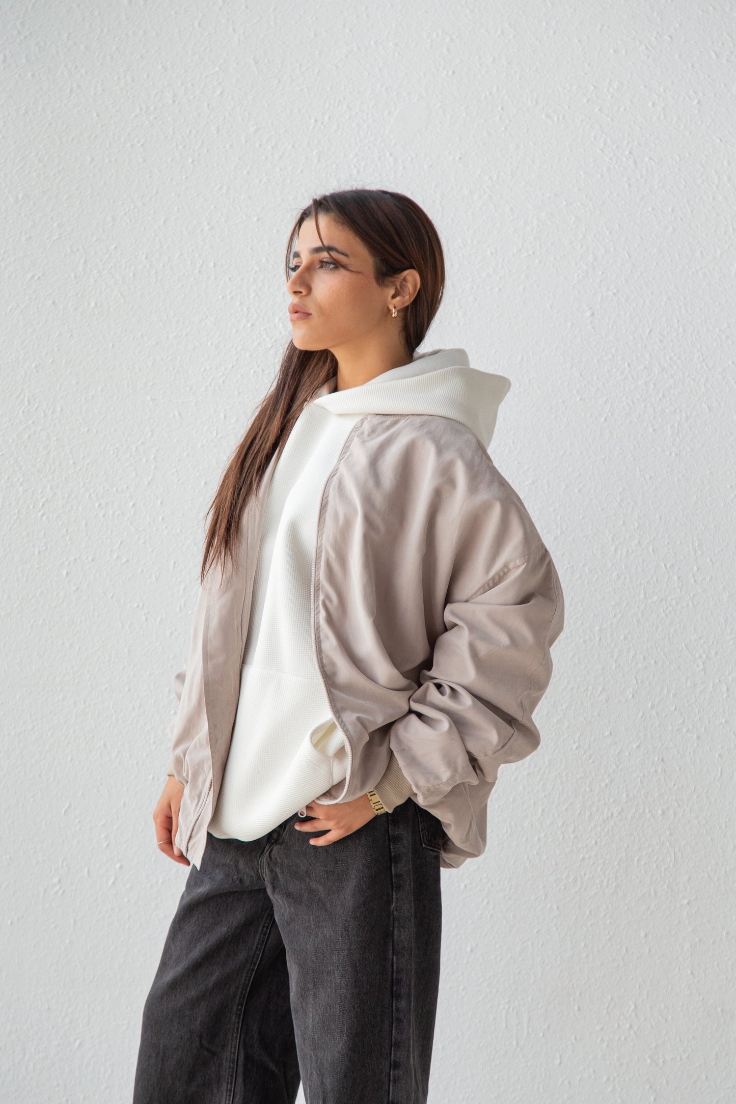 Oversized bomber jacket