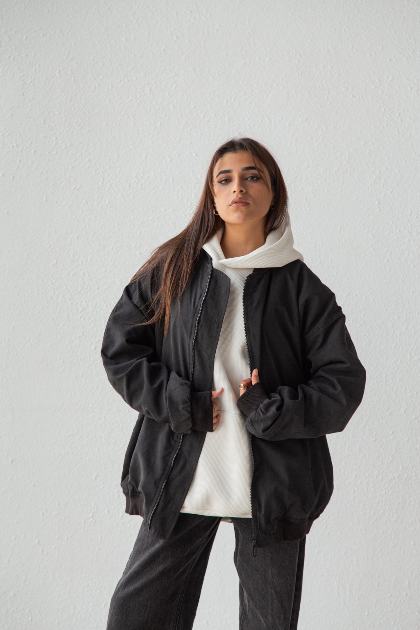 Oversized bomber jacket